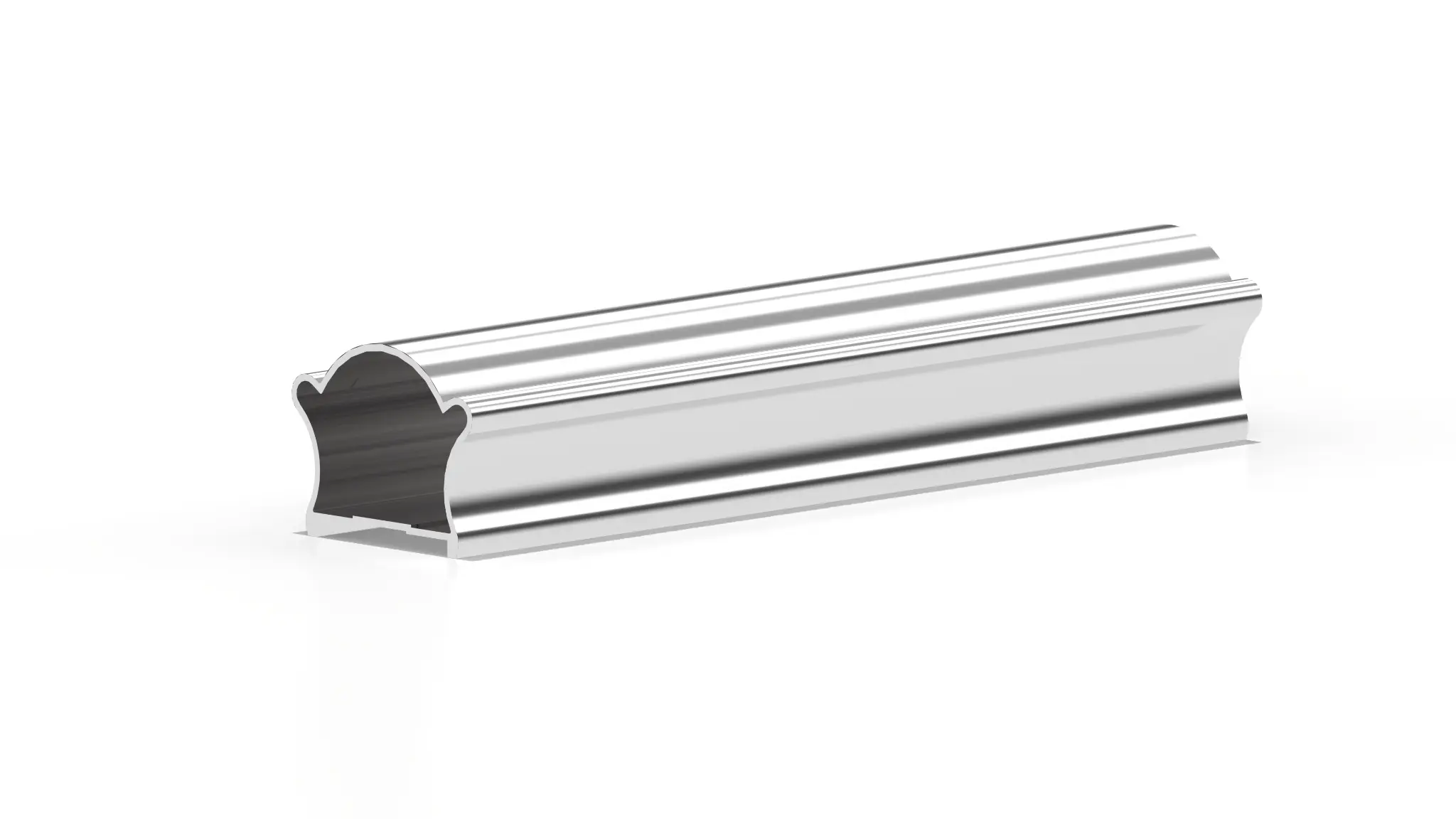 3D rendering of the Signature R-2 aluminum railing Product Category