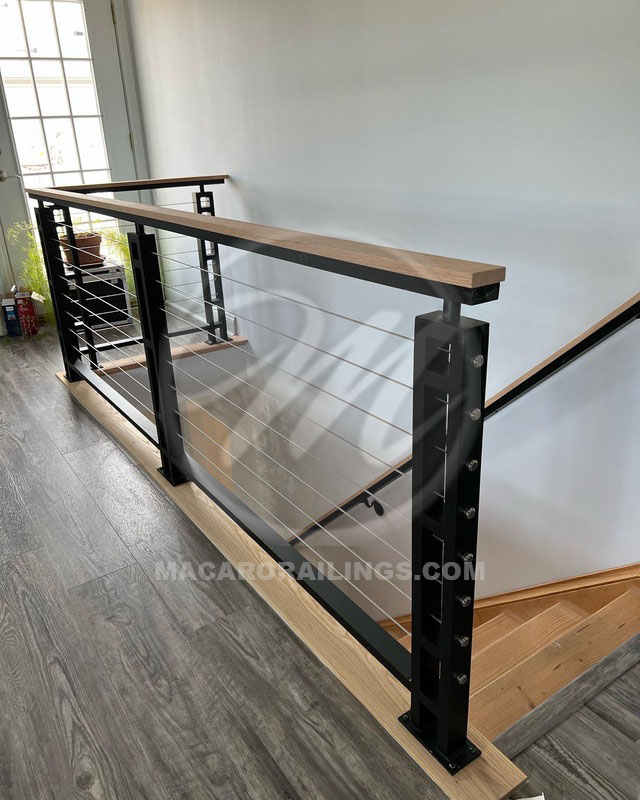 Residential Aluminum Cable Railings For Decks & Gates, Glass Stair ...